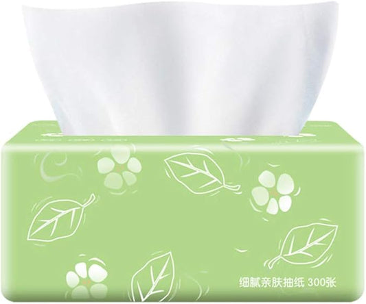 3 Pack 3-Ply Log Facia Tissue 300 Tissues per Packs 900 Tissues Total for Home