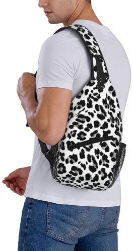 Cross Chest Bag Diagonally for Men Shoulder Bag for Travel Hiking Trendy Sling Bag with Adjustable Shoulder Strap