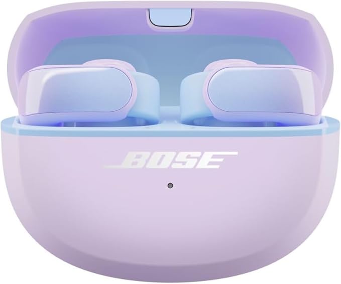 Bose Ultra Open Bluetooth Earbuds, True Wireless Earbuds with OpenAudio for Awareness, Clip On Design for Comfort, Immersive Audio, Up to 48 Hrs of Playtime, Chilled Lilac - Limited Edition Color