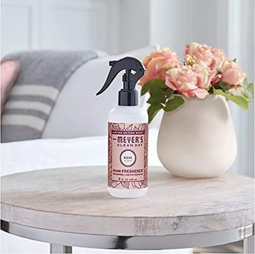 Mrs. Meyer’s Clean Day Room Freshener Spray, Rose Scent, Limited Edition Scent, Contains Essential Oils 8 Fl Oz (Pack of 6)