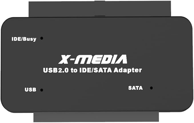 X-MEDIA XM-UB2235S USB 2.0 to IDE SATA Adapter Converter, External Hard Disk Reader/Adapter - Support 2.5/3.5-Inch HDD/SSD Hard Disk Drive