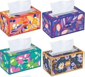 Trusted-Care Facial Tissues, 2-Ply, 4 Big Boxes (230 Tissues per Box, 920 Total) – Soft, Strong, and Absorbent – Unscented – Packaging May Vary