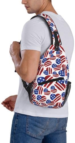 Cross Chest Bag Diagonally for Men Shoulder Bag for Travel Hiking Trendy Sling Bag with Adjustable Shoulder Strap