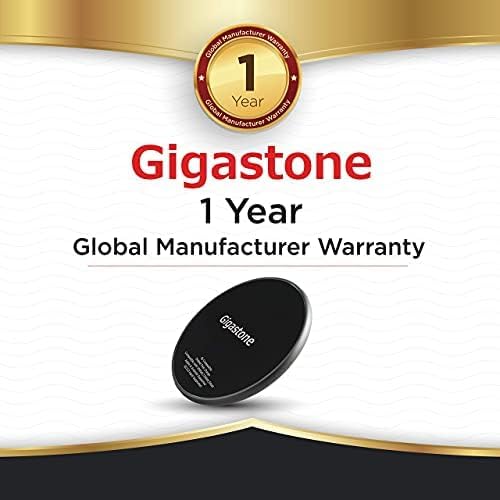 Gigastone 2 Pack Wireless Charger, 15W Max Qi-Certified Fast Wireless Charging Pad, Compatible with iPhone 16/15 / 14/13/12/11/X/8 Series, Samsung S24/S23/S22/S21/Note,Pixel,LG, AirPods Pro