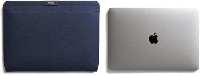 Bellroy Laptop Sleeve (Fits 16 Inch Laptop or MacBook, Slim Protective Case with Magnetic Closure)- Navy