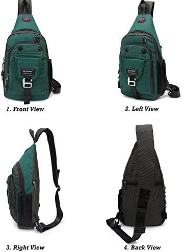 NICGID Sling Bag Chest Shoulder Backpack Crossbody Bags for Tablet Laptop Outdoor Hiking Men Women