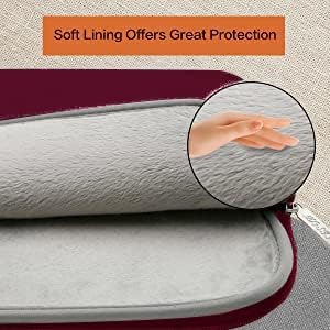 MOSISO Laptop Case 13.3 inch, 13-13.3 inch Laptop Sleeve Bag Compatible with MacBook Air/Pro 13 / Pro 14, HP Dell ASUS Lenovo Notebook, Neoprene Computer Sleeve Bag with Small Case, Wine Red