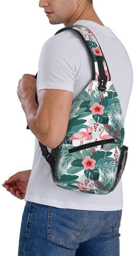 Cross Chest Bag Diagonally for Men Shoulder Bag for Travel Hiking Trendy Sling Bag with Adjustable Shoulder Strap