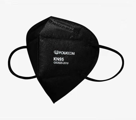 KN95 Respirator Face Masks (10 Pack) | Black | Earloop Style
