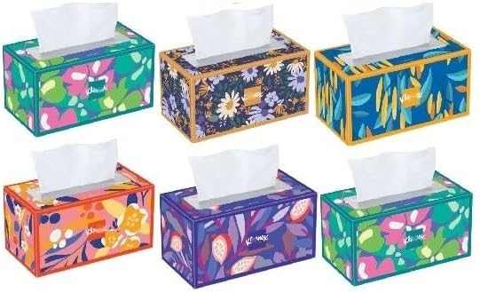 Trusted-Care Facial Tissues, 2-Ply, 6 Big Boxes (230 Tissues per Box, 1,380 Total) – Soft, Strong, and Absorbent – Unscented – Packaging May Vary