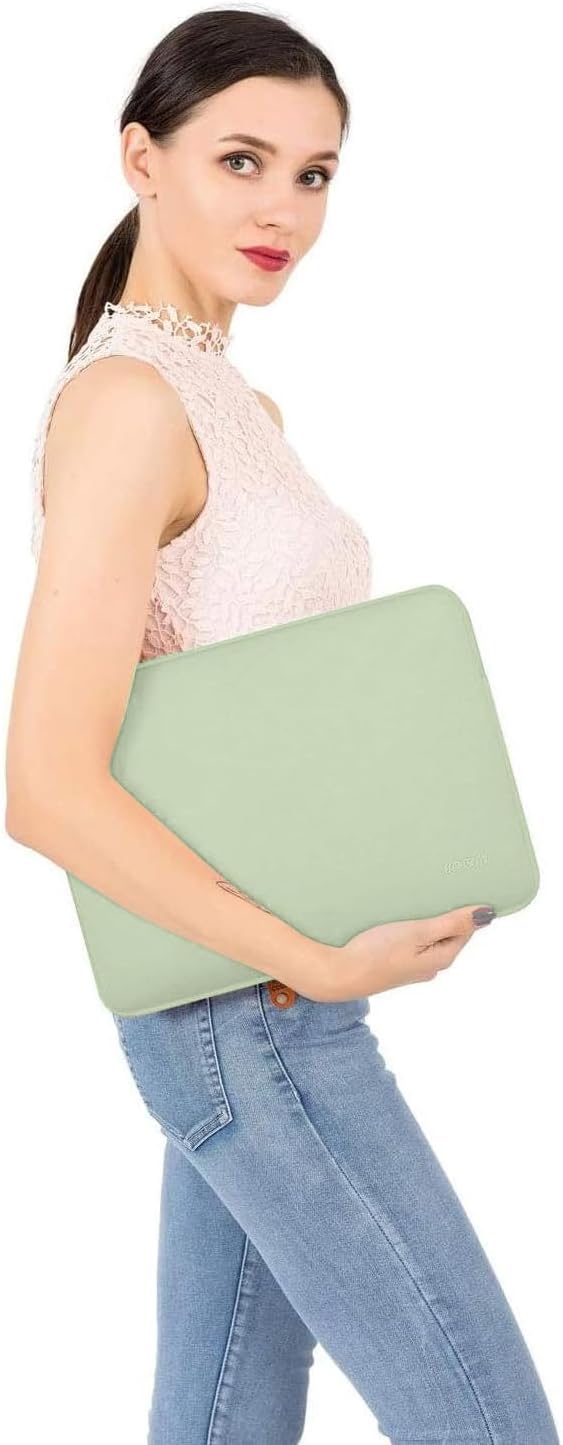 MOSISO Laptop Case 16 inch, 15-15.6 inch Laptop Sleeve Bag Compatible with MacBook Pro 16 inch, HP, Acer, Dell, Lenovo, ASUS Notebook, Neoprene Computer Sleeve Bag with Small Case, Sage Green