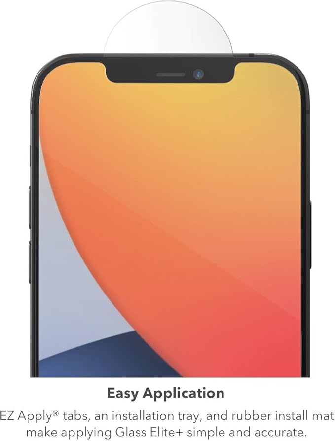 ZAGG Glass Elite Plus Screen Protector For iPhone XR/11/12/12 Pro, InvisibleShield