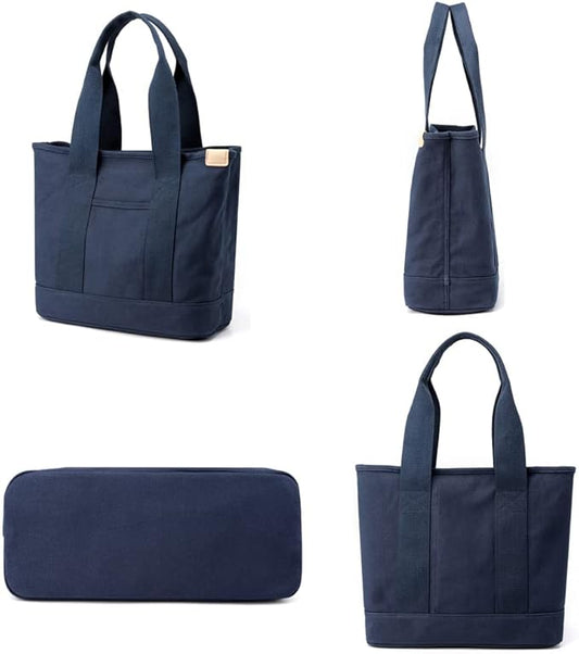 zhongningyifeng Canvas Women Tote Bag Casual Top Handle Satchel Large Capacity Handbags Shopping Bag for Work Travel