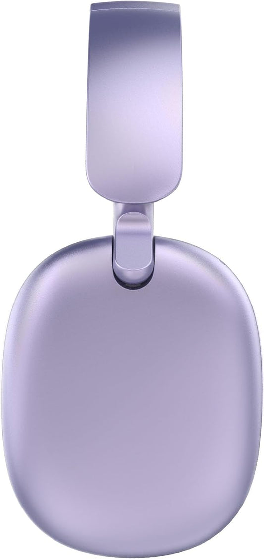 RORSOU C6 Active Noise Cancelling Headphones, Wireless Over Ear Bluetooth Headphones, 60H Playtime, Lightweight Folding Deep Bass Comfort Fit Ear Cups Headset with Mic for iPad/Travel/PC/Home Purple