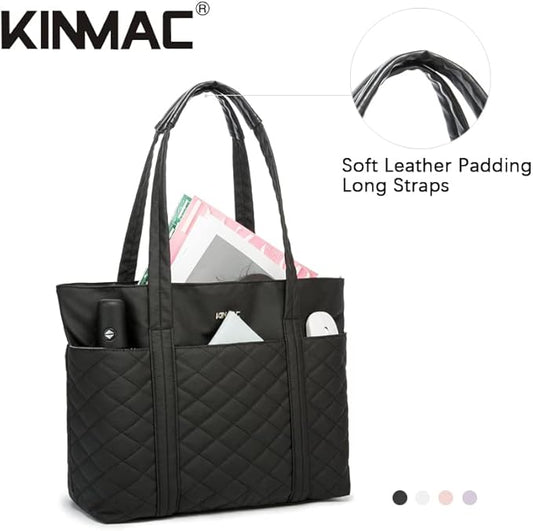 Kinmac Women's Laptop Tote Bag Top Handle Handbag Work Bag for Laptop Computer Up to 15.6 inch