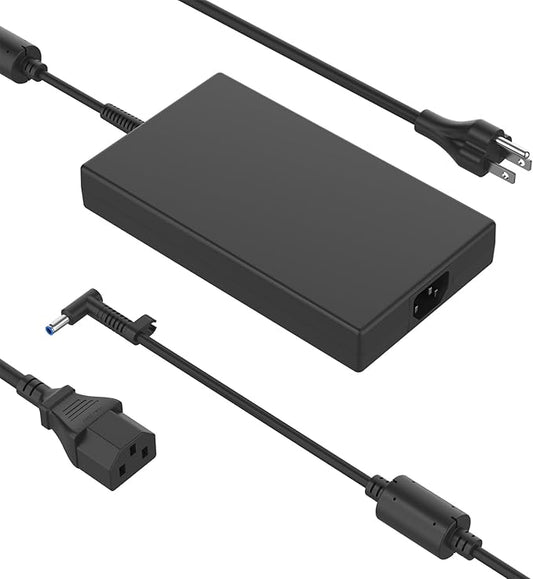 200W Ac Adapter Fit for HP Victus Gaming 15 16 Pavilion Gaming 15 16 17 Omen 15 17 Zbook 15 17 Compatible with TPN-DA10 TPN-LA21 ADP-200HB B 710415-001 L41856-001 776620-001 19.5V 10.3A Laptop Charger