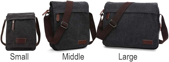 Sechunk Vintage Canvas Messenger Cross body bag Shoulder bag