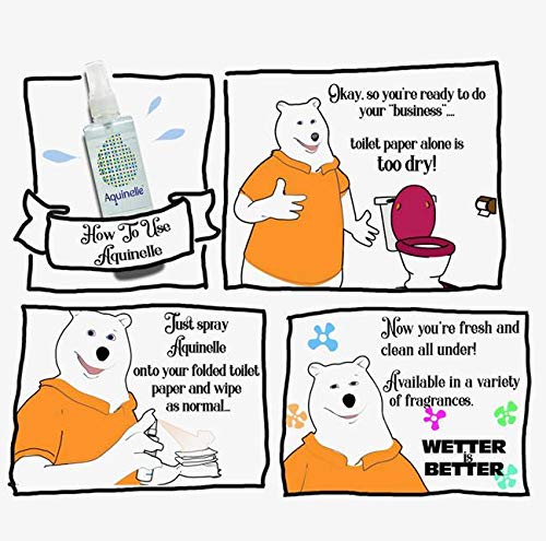 Toilet Tissue Mist - Value Pack of 4 Convenient 3.25oz Bottles - Non-Clogging Alternative to Flushable Wipes - Simply Spray On ANY Folded Toilet Paper