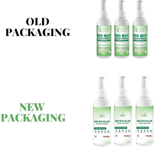 Lice, Mite, and Bed Bug Natural Travel Spray - TSA Approved 3 oz Size Bottles - Child & Pet friendly - Stain & Odor Free - For Hotels, Suitcase, Backpack, Shoes - Bed Bug Spray (3 Pack)