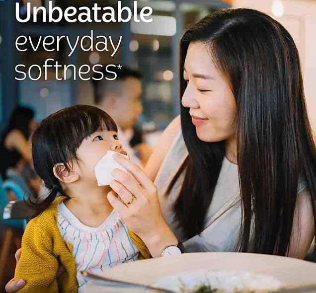 Trusted-Care Facial Tissues, 2-Ply, 4 Big Boxes (230 Tissues per Box, 920 Total) – Soft, Strong, and Absorbent – Unscented – Packaging May Vary