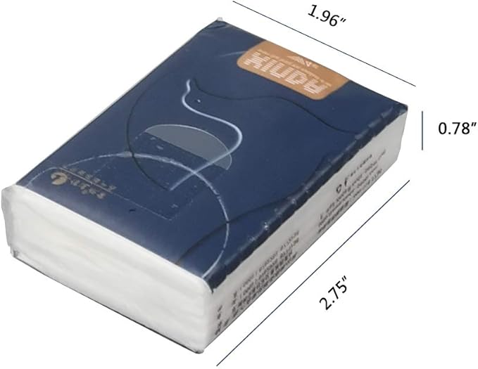 EudokkyNA 4-Ply Travel Size Pocket Facial Tissues, 120 Packs Mini Soft Tissue Packs