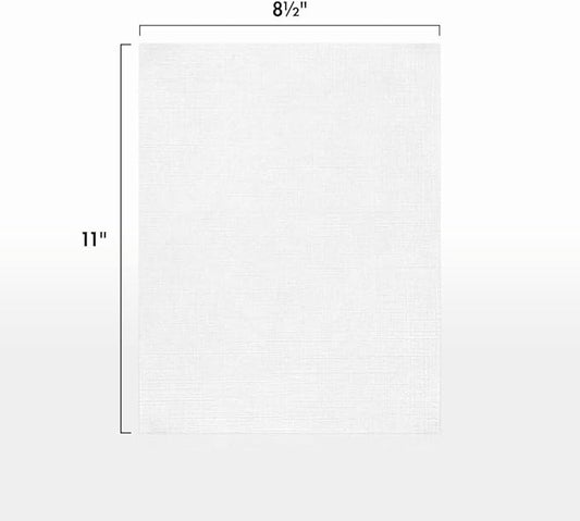 LUXPaper 8.5" x 11" Paper | Letter Size | White Linen | 24lb. (60lb. Text) | 500 Qty