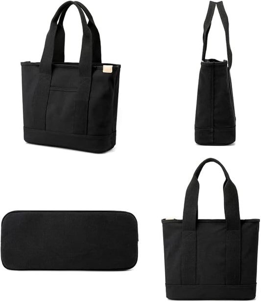 zhongningyifeng Canvas Women Tote Bag Casual Top Handle Satchel Large Capacity Handbags Shopping Bag for Work Travel