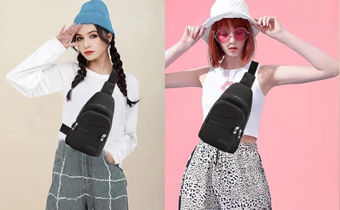 EVANCARY Small Sling Bag for Women Men, Sling Backpack Chest Daypack Crossbody Bag for Travel Outdoor Hiking