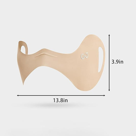 UPF50+ Half Mask,Face Shield,Sun Screen Protector for Face with Adjustable Ear Straps, Golf Visors for Women Golfers