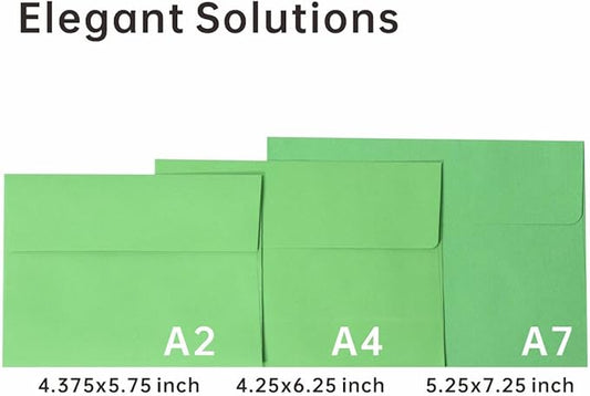 Keketer A7 Color 5x7 Printable Envelopes 50 Pack Self - Seal, for 5x7 Cards, Weddings, Invitations, Baby Shower 5.25 x 7.25 Inches