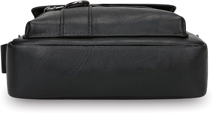 Shoulder Bag for Men Crossbody Bags Leather Sling Bag Messenger Bags with Multiple Pockets Business Outdoor
