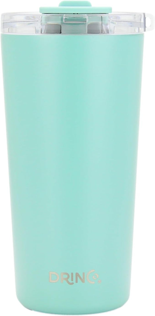 Drinco - 20 oz Stainless Steel Tumbler | Double Walled Vacuum Insulated Mug With Lid, 2 Straws, For Hot & Cold Drinks (20oz Sage, 20oz)