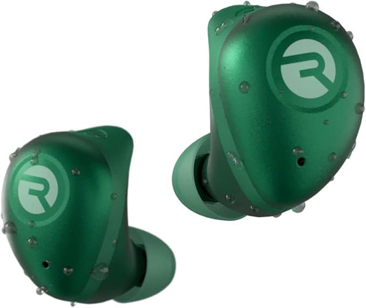 Raycon Fitness Bluetooth True Wireless Earbuds with Built in Mic 56 Hours of Battery, IPX7 Waterproof, Active Noise Cancellation, Awareness Mode, and Bluetooth 5.3 (Green)