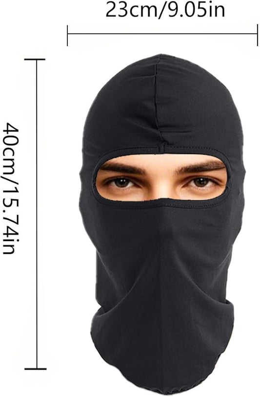 3 Pieces Balaclava Face Mask Outdoor Cycling Headgear Motorcycle Face Masks for Men and Women (Black)
