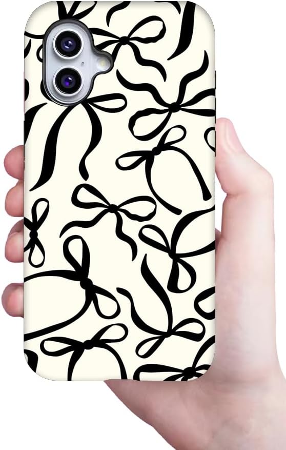 Generic Case Compatible with iPhone 15 Pro,Ribbons Bow Phone Case for Girl Women,Durable Protection Case