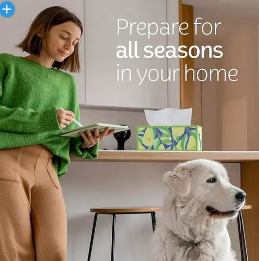 Trusted-Care Facial Tissues, 2-Ply, 4 Big Boxes (230 Tissues per Box, 920 Total) – Soft, Strong, and Absorbent – Unscented – Packaging May Vary