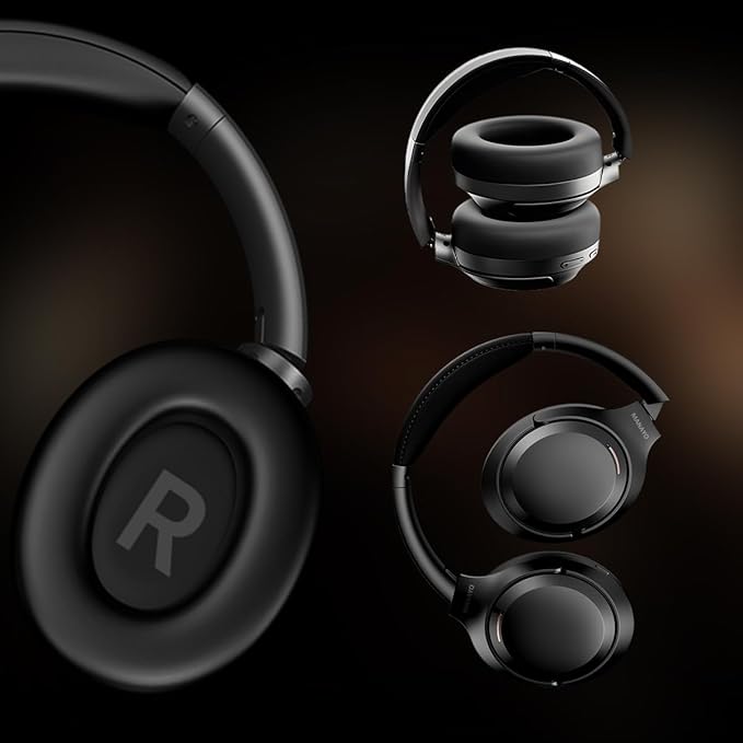 Bluetooth Active Noise Cancelling Headphones, Wireless Over The Ear Headphones with Microphone for Travel, Home, Office, 150H Playtime, Bluetooth 5.4, Hands-Free Calls