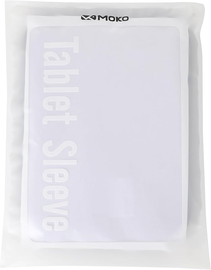 Moko 9-11 Inch Tablet Sleeve Bag Carrying Case Fits iPad air 5 10.9" 2022, iPad Pro 11 M2 2022-2018, iPad 10th 10.9,iPad 9/8/7th Gen 10.2,iPad Air 4 10.9/Air 3 10.5,Tab S8/S9 11", Misty Blue