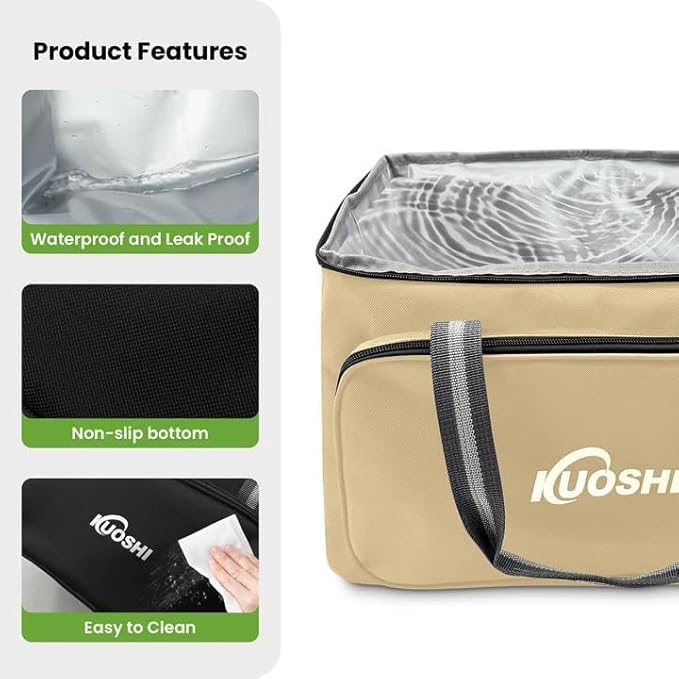 Insulated Lunch Bag for Men & Women-14L Leakproof Cooler Bag with Adjustable Strap, Large Reusable Lunch Box for Office, Beach, Picnic & Travel