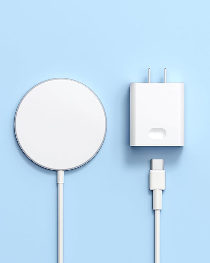 Magnetic Wireless Charger for iPhone 16 15 Wireless Charger with 20W PD USB C Charger, 2 Pack Compatible with Magsafe Charger for iPhone 16/16 Pro/16 Pro max/15/15Pro/15Promax/AirPods3