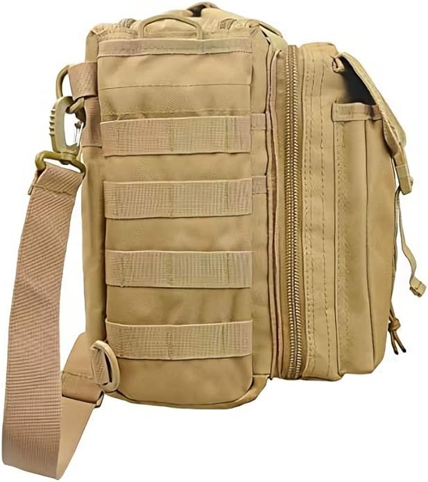 Tactical Briefcase, tactical computer bag 14.1" 15.6 In Men's Military Laptop Messenger Multifunction Briefcase for Men