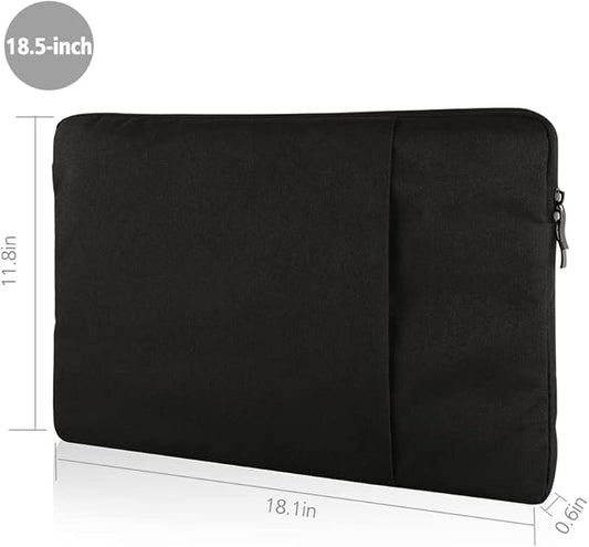 UPERFECT 18.5-inch Portable Monitor Case Polyester Laptop Sleeve Protective Case Vertical Style with Pocket Zipper for 18.5-inch Monitor Laptop Pad Tablet