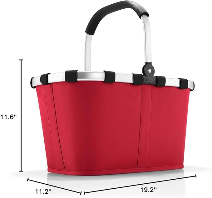 reisenthel carrybag red - Sturdy shopping basket with plenty of storage space and practical inner pocket - Elegant and water-repellent design