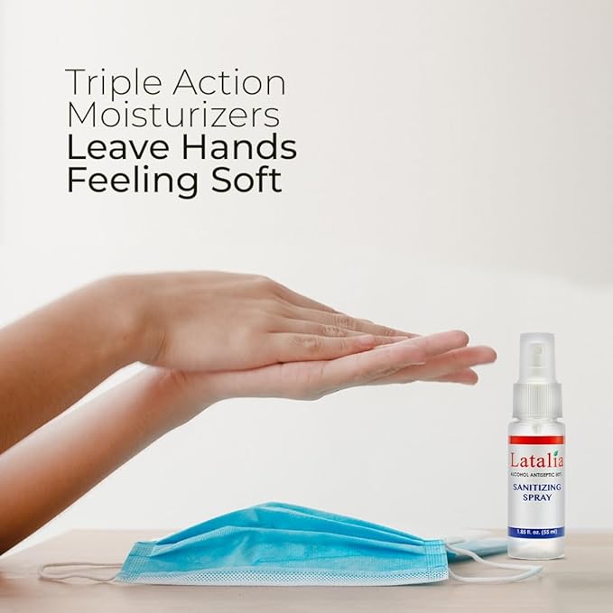 Hand Sanitizer Spray - Pack of 96 Unscented Spray Hand Sanitizer for Hands (1.85 fl. oz & 55ml)