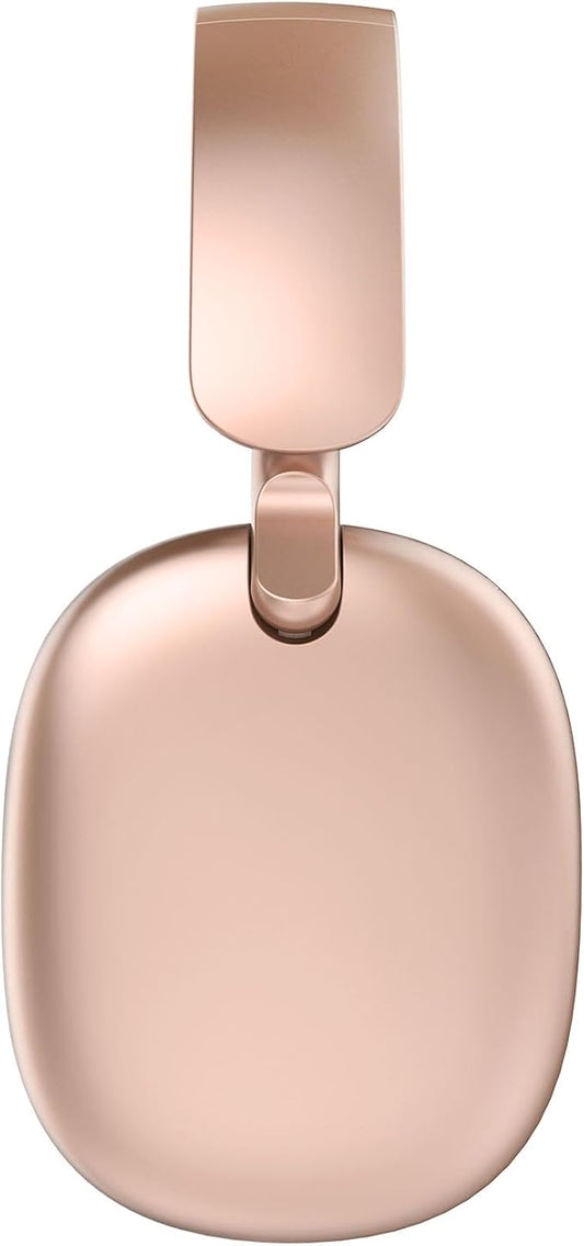 RORSOU C6 Active Noise Cancelling Headphones, Wireless Over Ear Bluetooth Headphones, 60H Playtime, Lightweight Folding Deep Bass Comfort Fit Ear Cups Headset with Mic for iPad/PC/Home Rose Gold