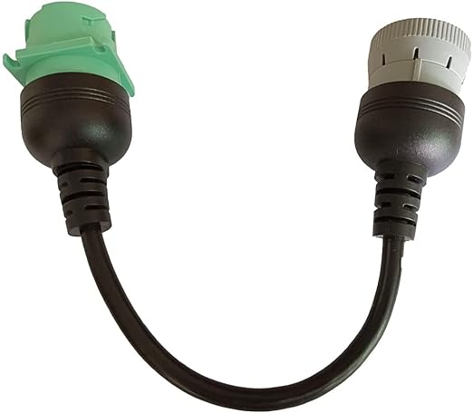 MasTrack | 6 pin / 9 pin Adapter | Cable J1939 to J1708 | 1 Foot | Adapter for Trucks and Cars |…