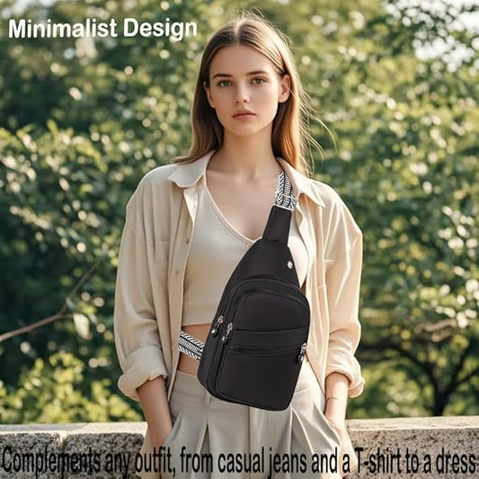 EVANCARY Small Sling Bag for Women Men, Sling Backpack Chest Daypack Crossbody Bag for Travel Outdoor Hiking