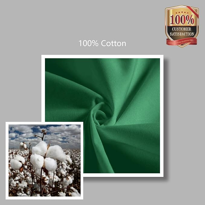 TOPDesign 1-Pack Canvas Tote Bag with an External Pocket, Reusable Grocery Shopping Bag, Top Zipper Closure, Daily Essentials (Green)