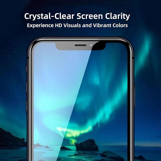2 Pack Matte Privacy Screen Protector for iPhone 16 Plus/iPhone 15 Plus, Anti-Glare Display Filter, 9H Tempered Glass, Full Coverage, Anti-Fingerprint, Auto Dust-Elimination, No Bubble, Easy Installation