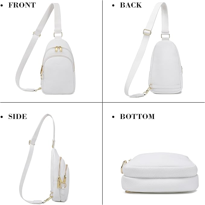 Haytijoe Crossbody Bags for Women Leather Sling Bag Anti-theft Cross Body Bag Travel Sling Purse Chest Bags Fanny Packs